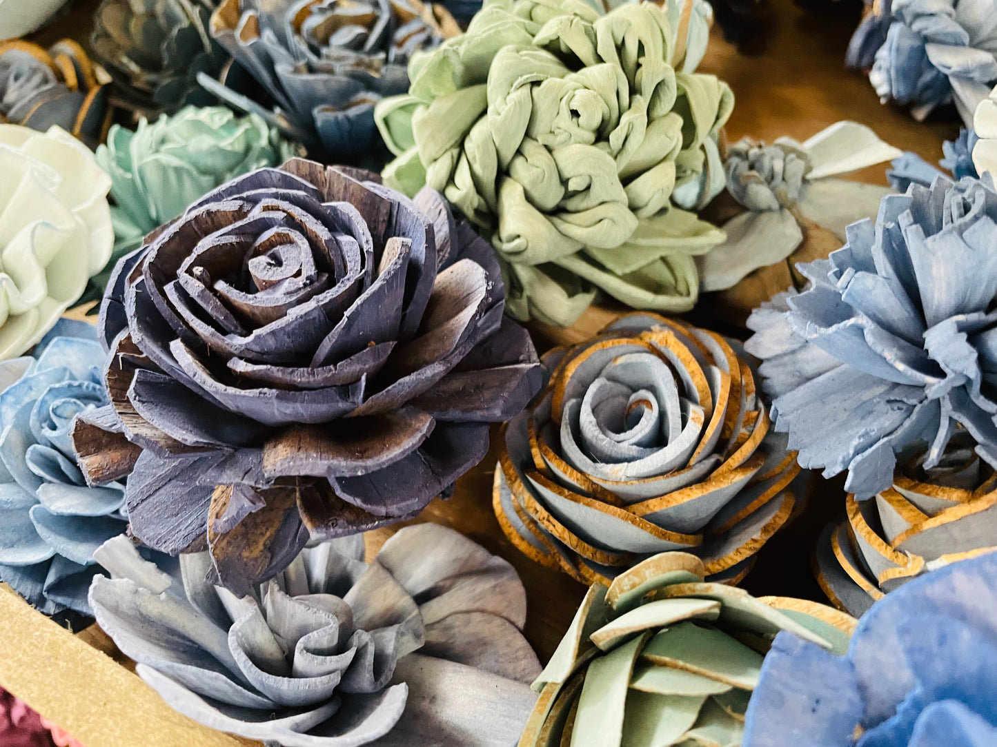 Individual Wood Flowers - LUNA WOOD FLOWERS