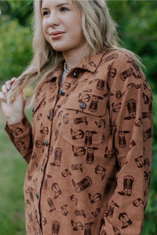 Boot Scootin Corduroy Schacket