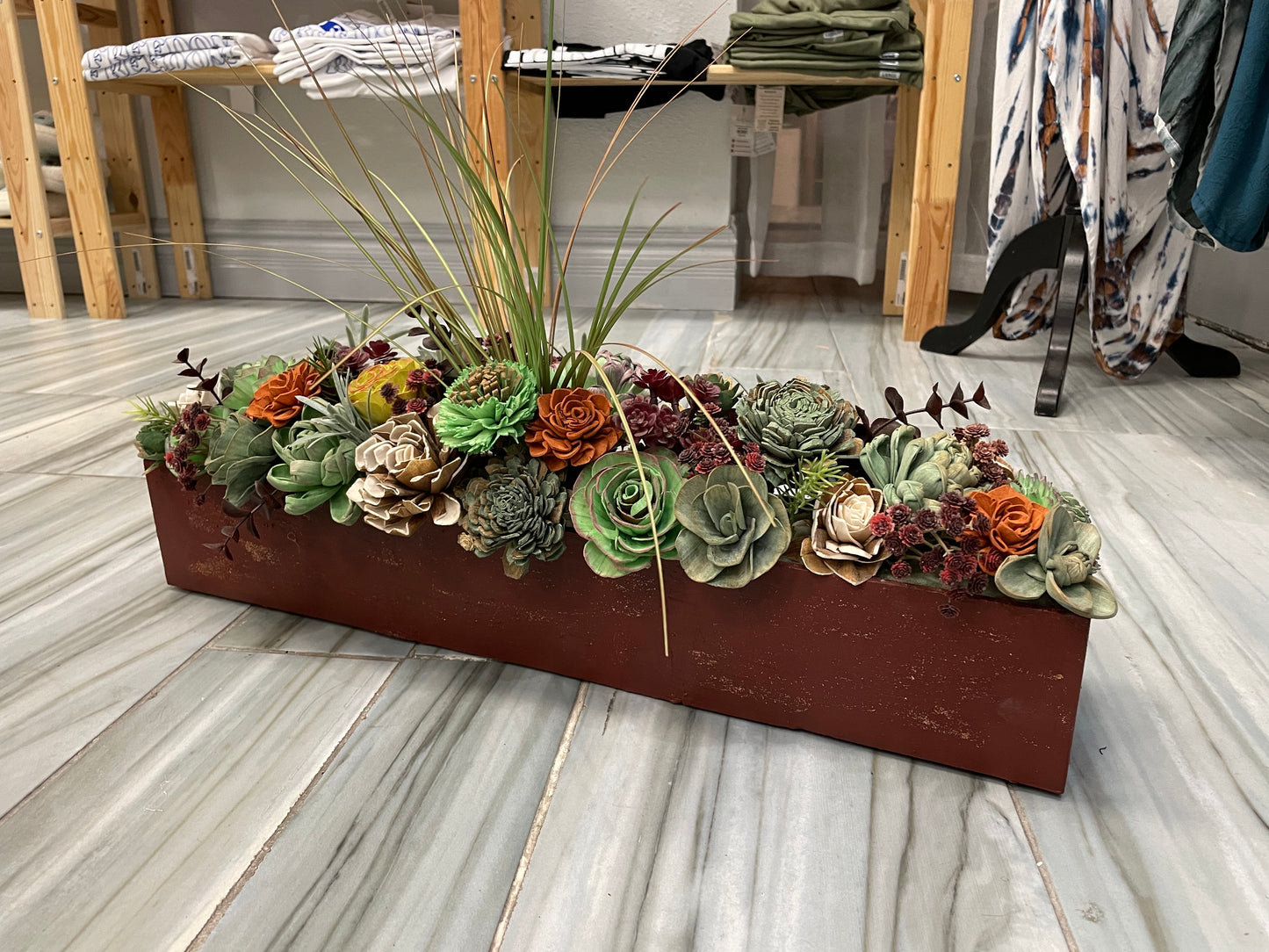 Cement Planter Desert - LUNA WOOD FLOWERS