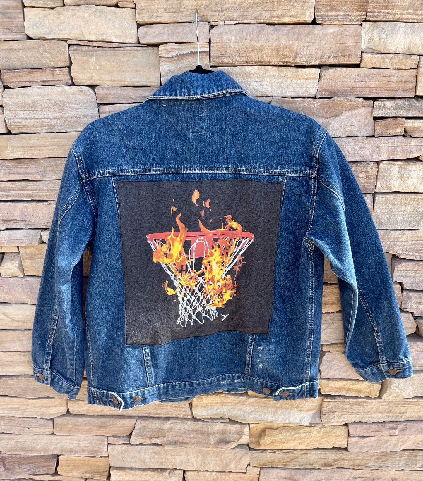 T- Jean Jacket- Salt and Sass - Basketball