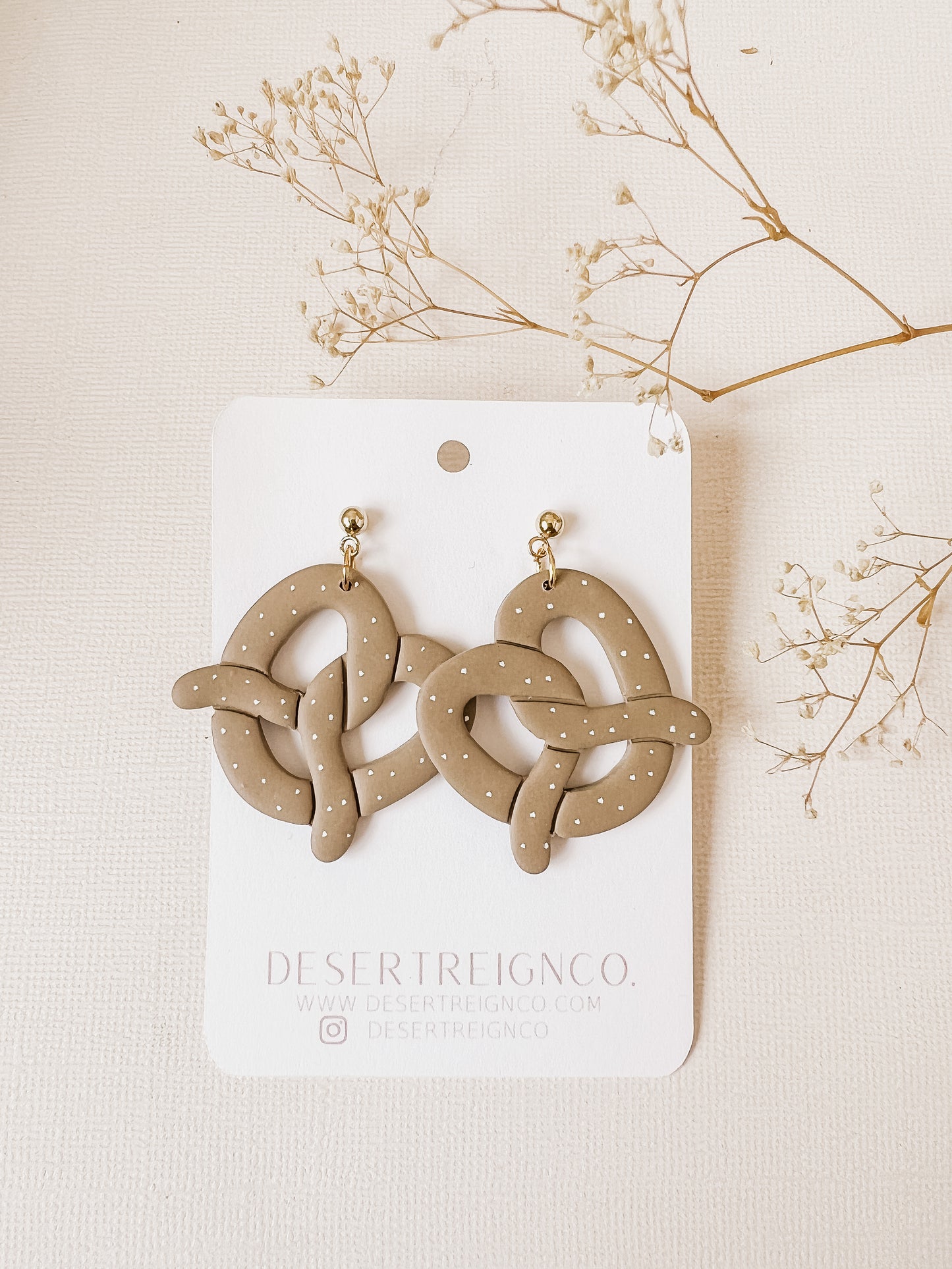 Pretzel Earrings