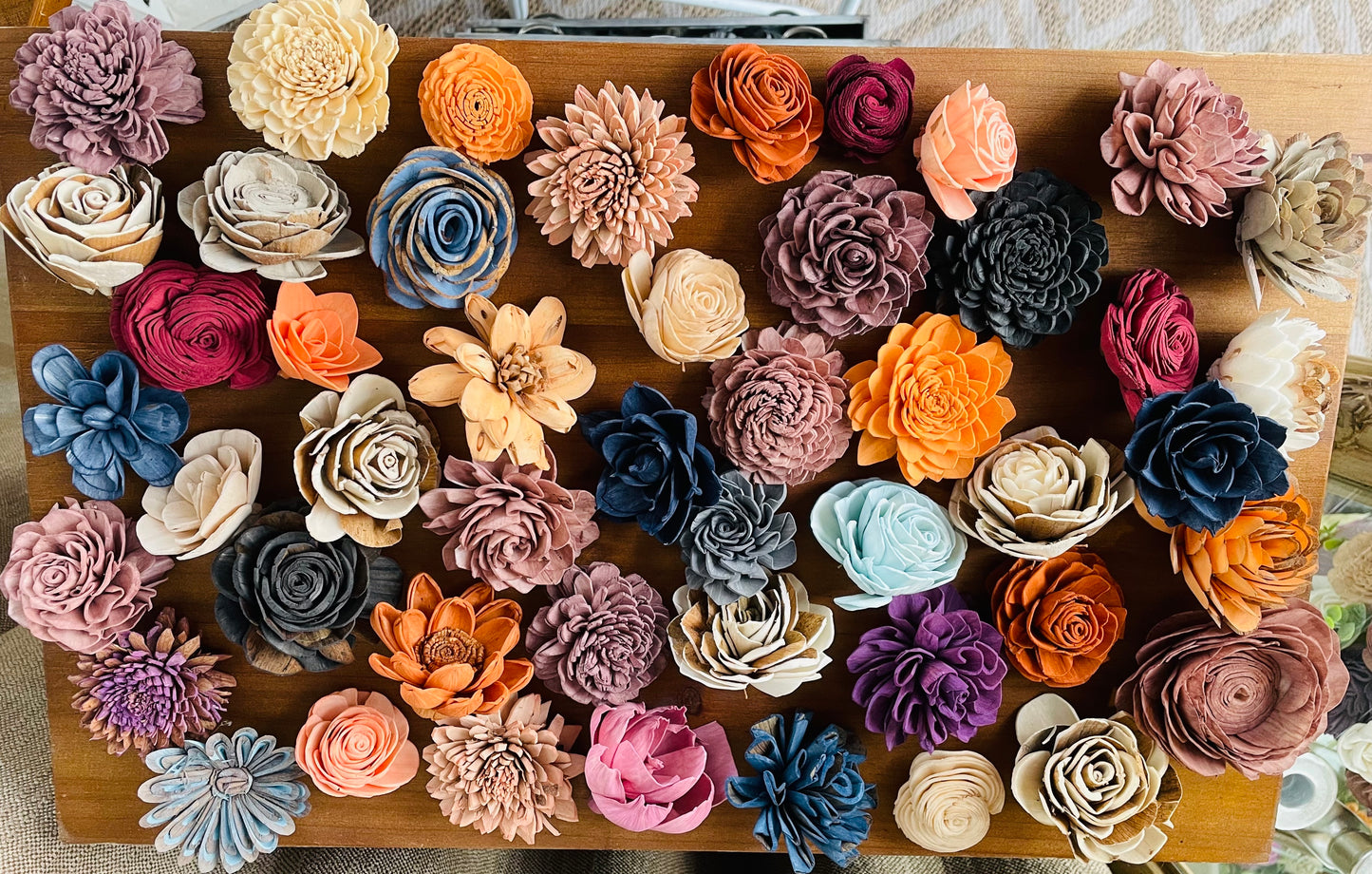 Individual Wood Flowers - LUNA WOOD FLOWERS