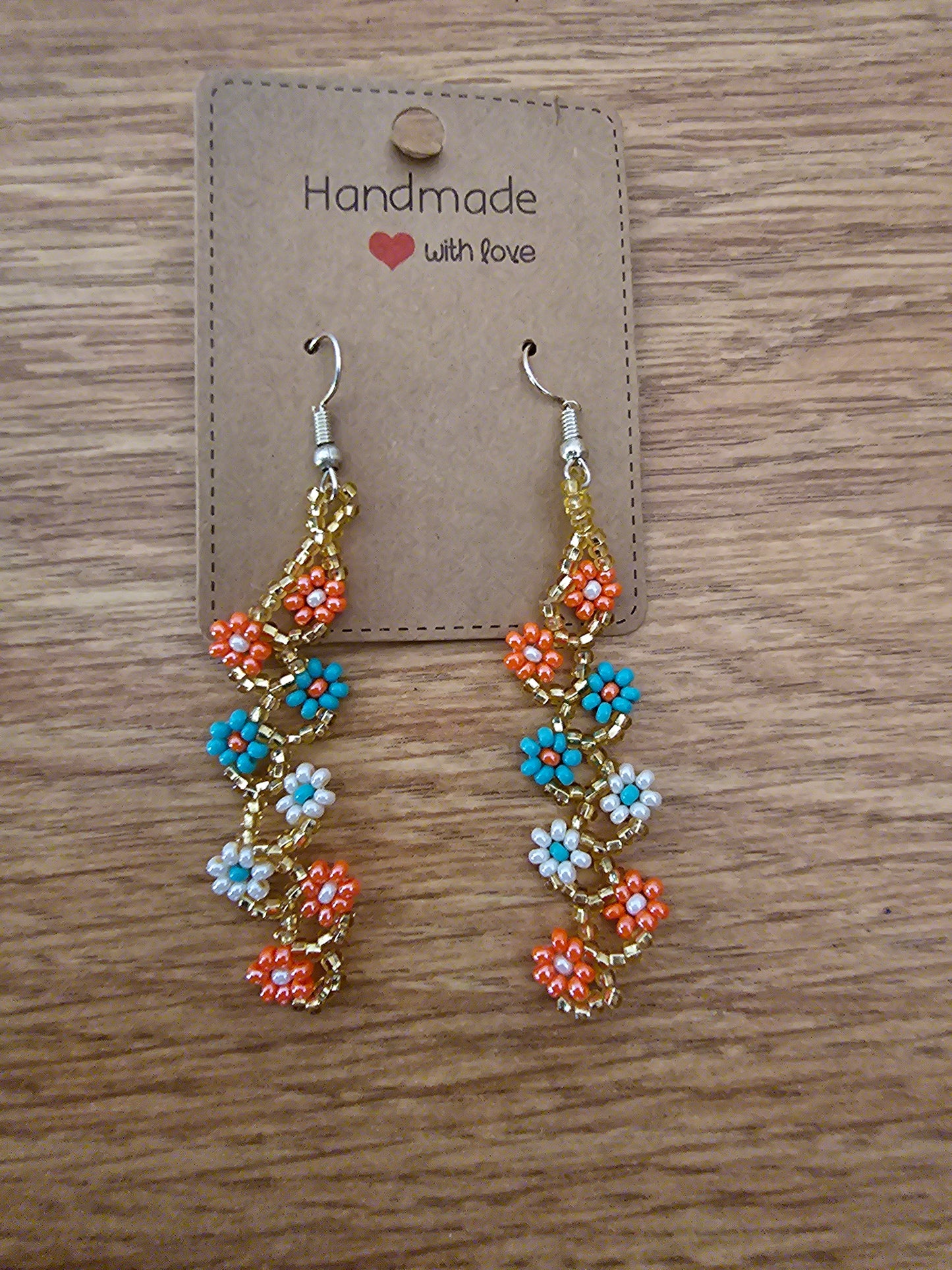 Florecita Raices Beaded Earrings@amorfashionshop.com