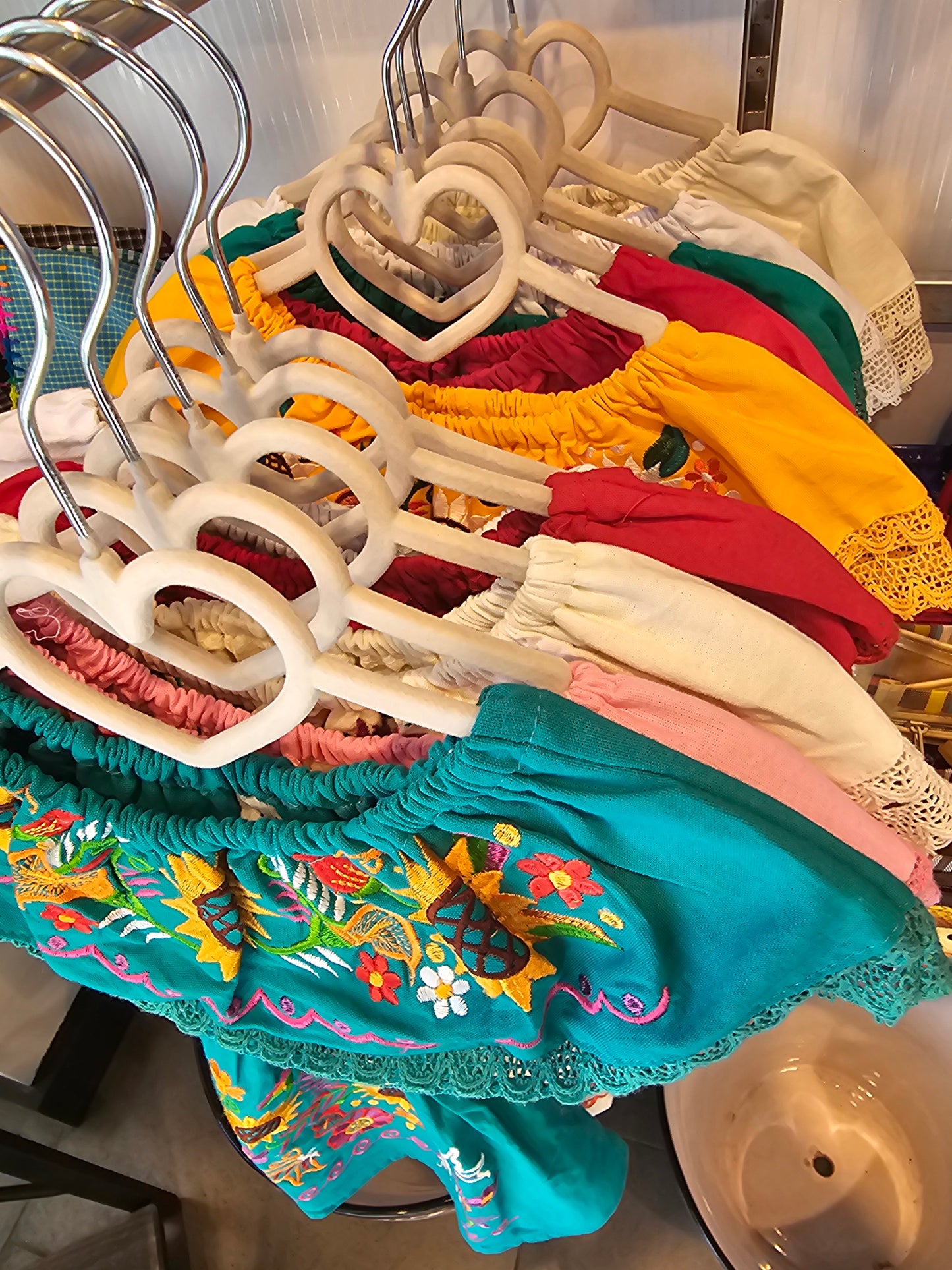 Dress - Girls Campesina Olan Dress Colorful @AmorFashionShop