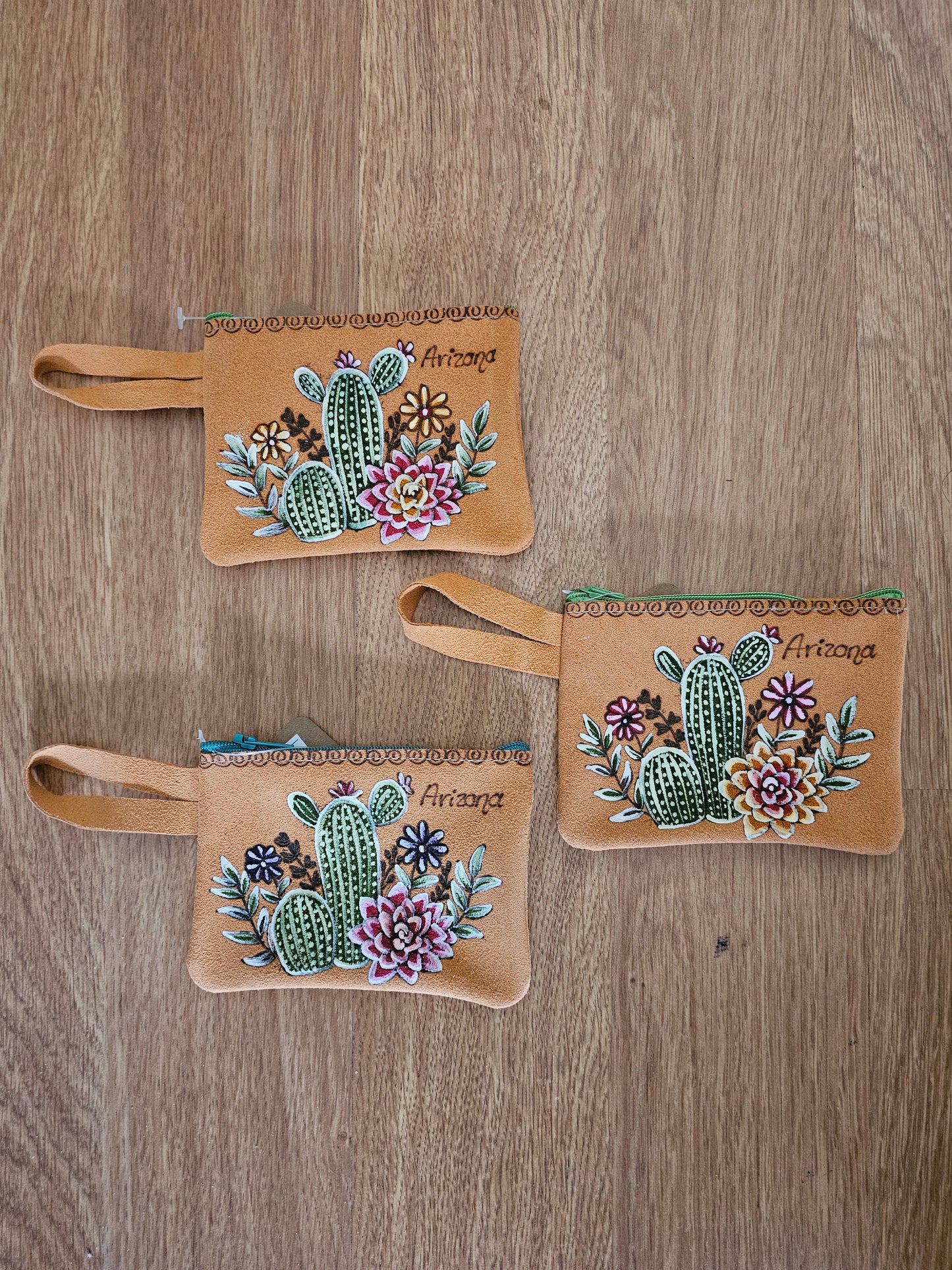 Coin Monedero Arizona - Suede Leather Hand Painted @amorfashionshop.com
