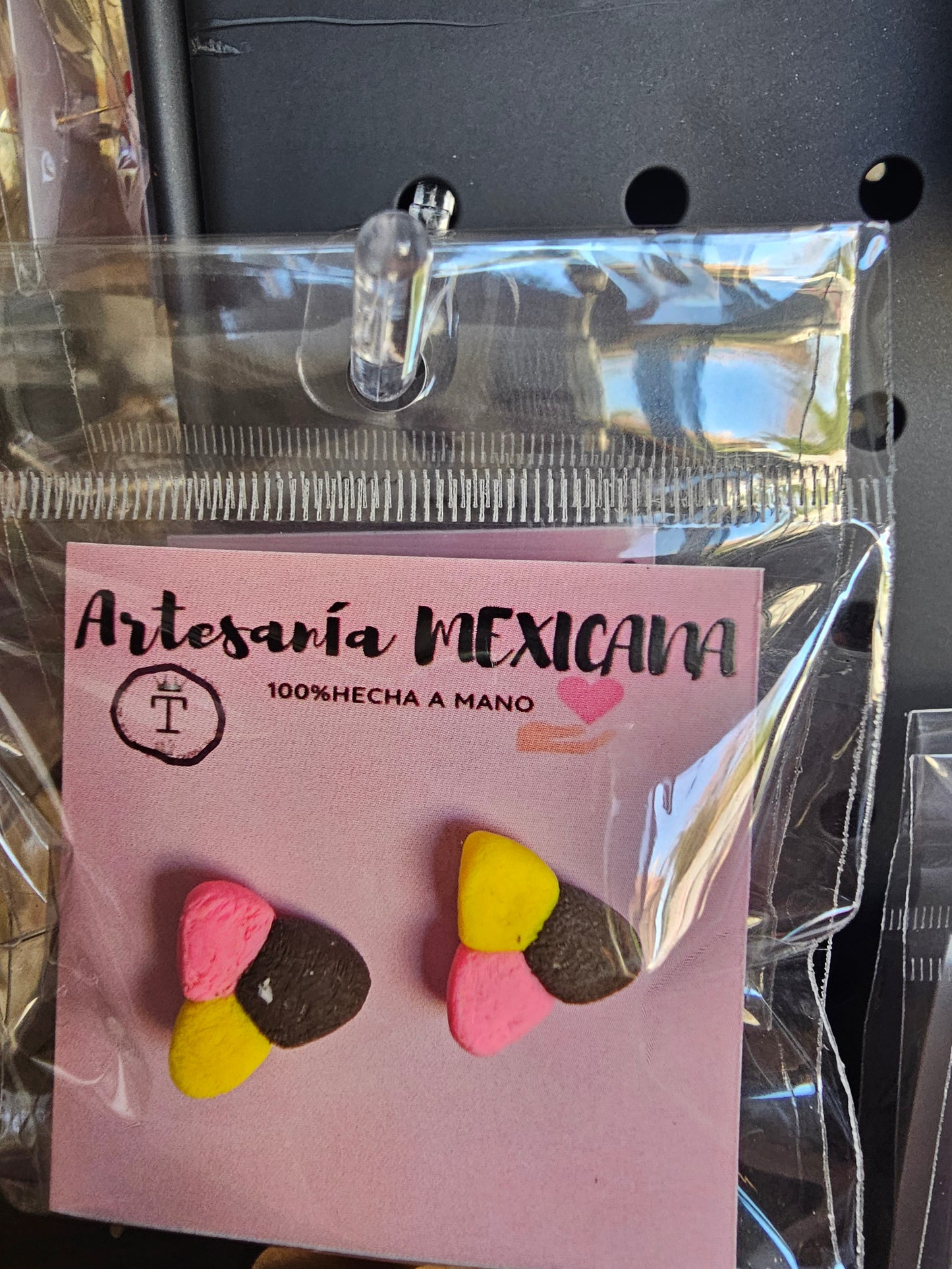 Earrings - Polboron Tricolor Stud @amorfashionshop