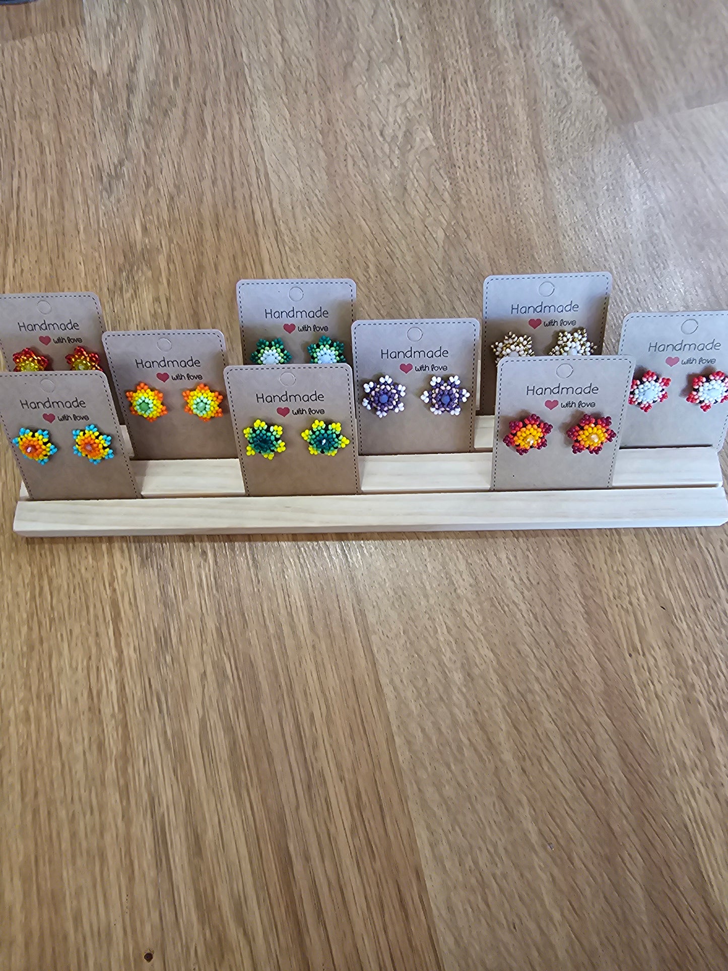 Earrings Beaded Stud @amorfashionshop