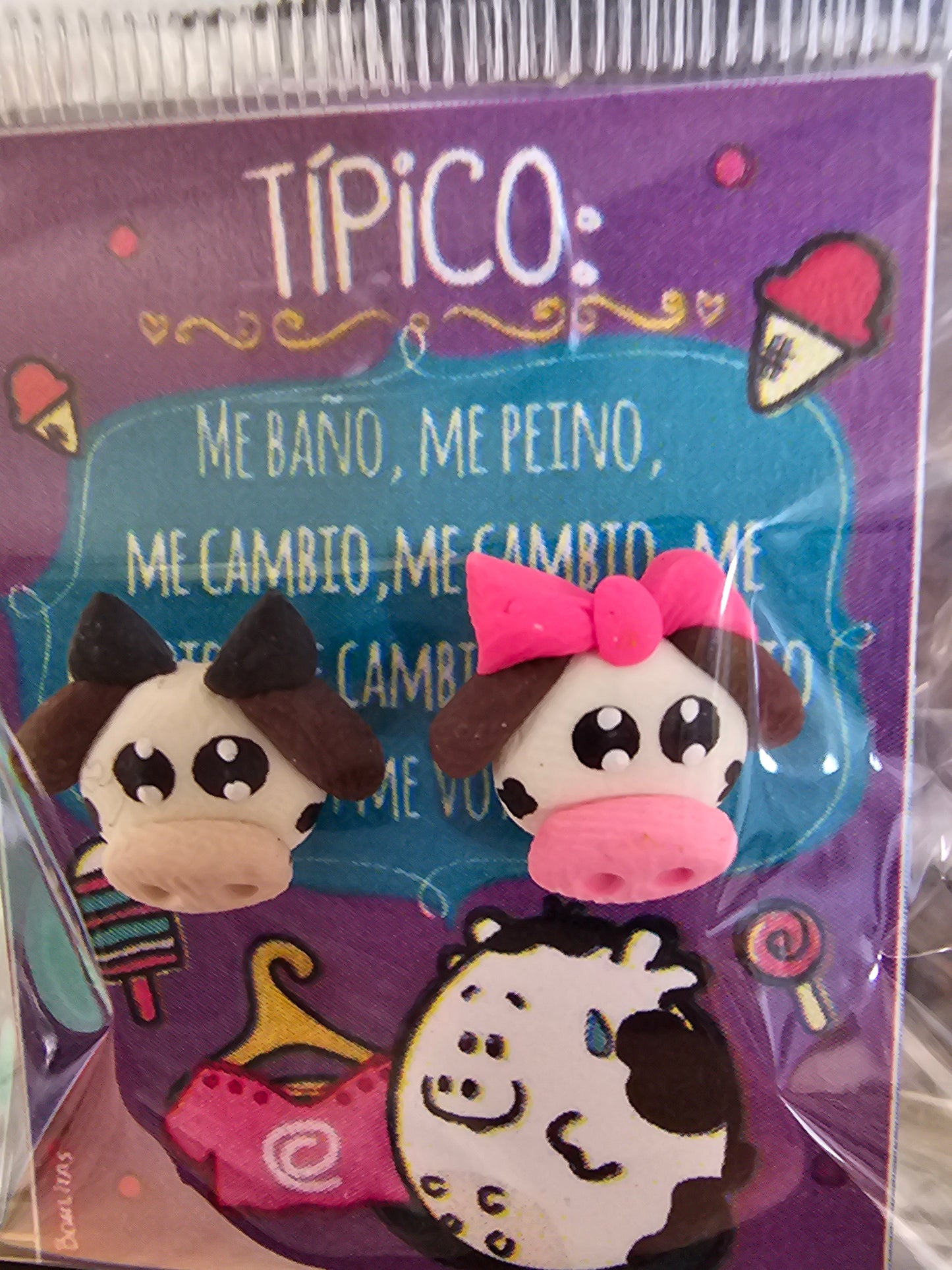 Earrings - Cow Stud @amorfashionshop