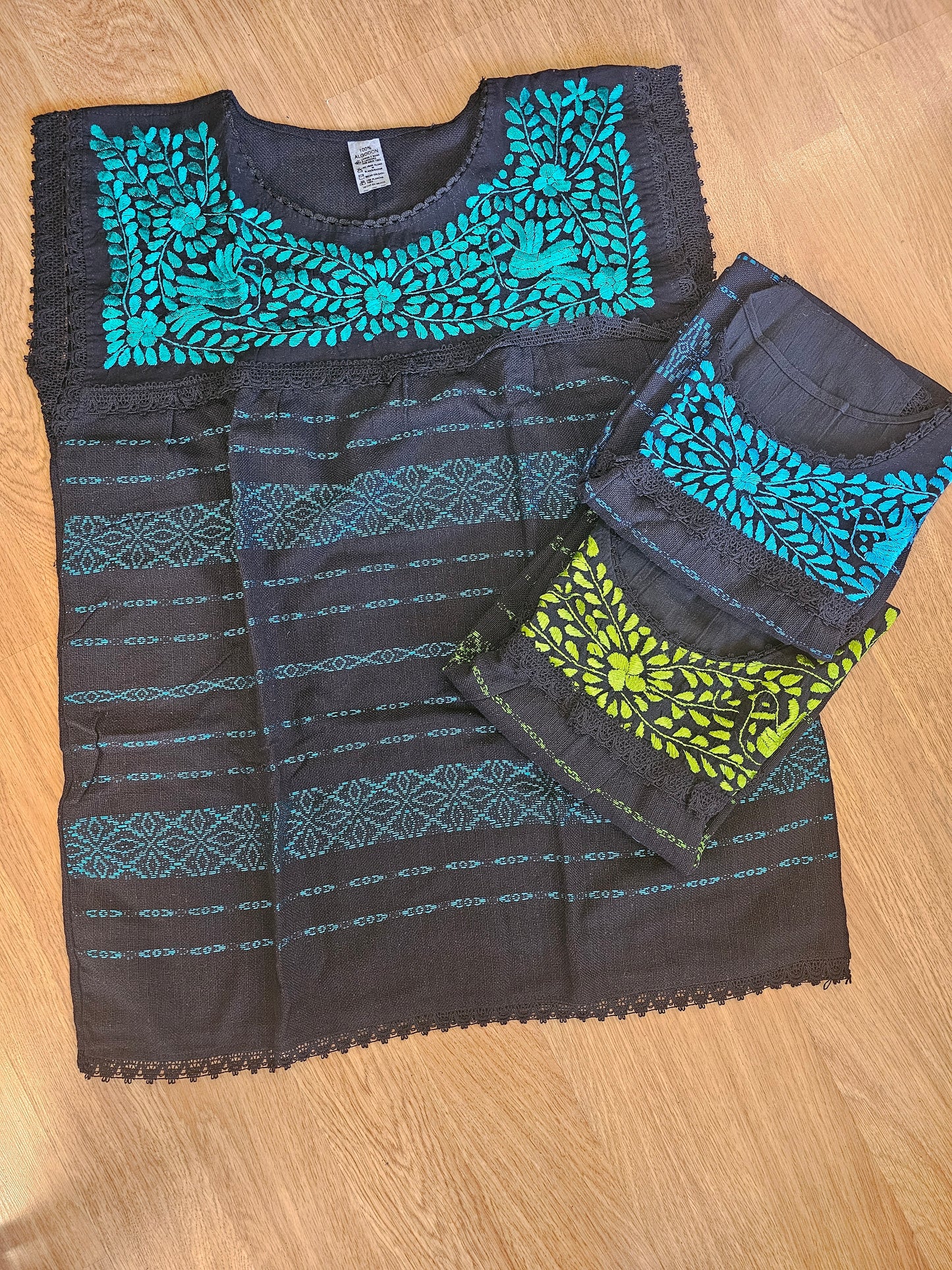 Paloma Silk Embroidered Black Top @amorfashionshop