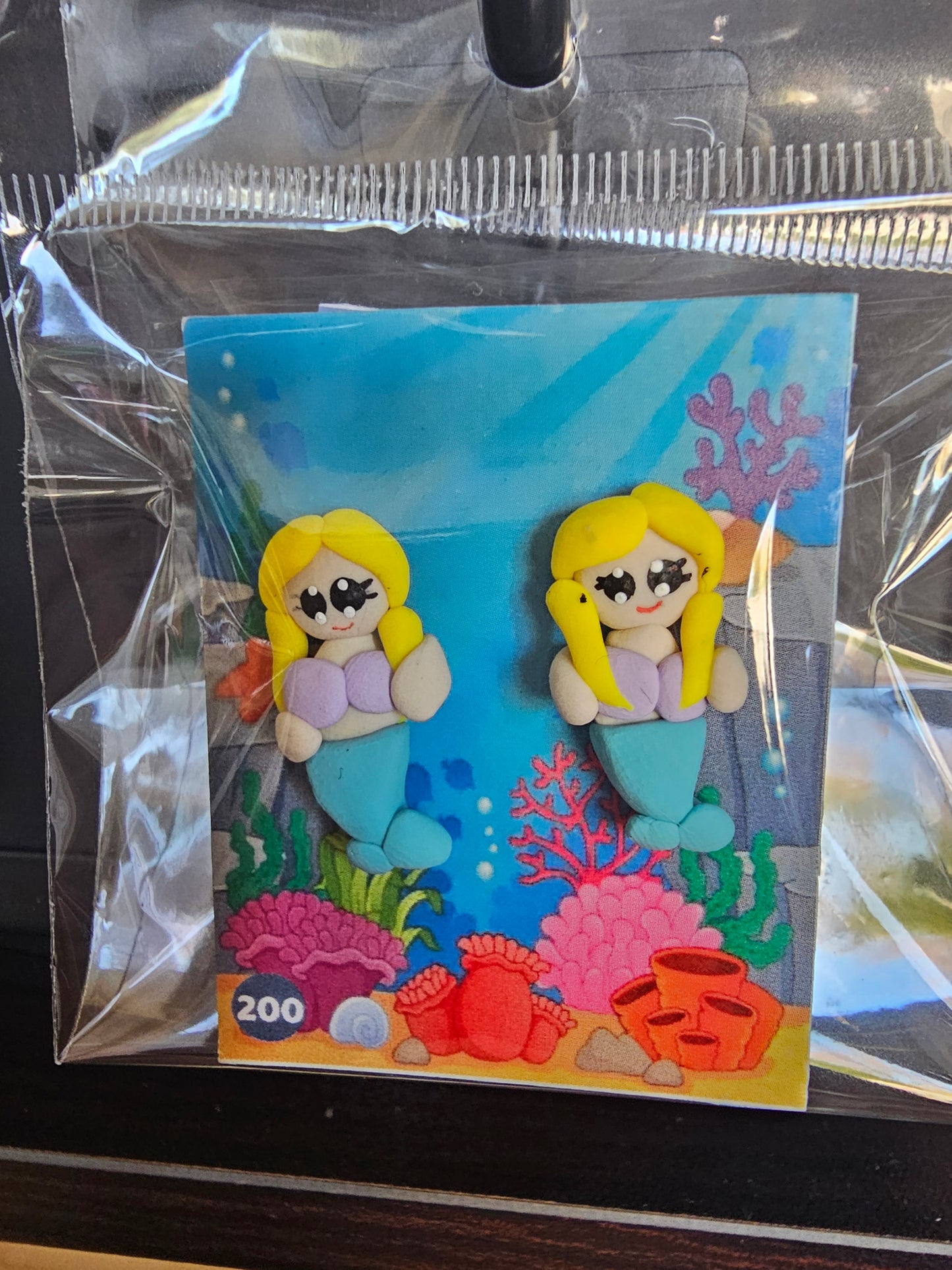 Earrings - Blond Mermaid Stud @amorfashionshop