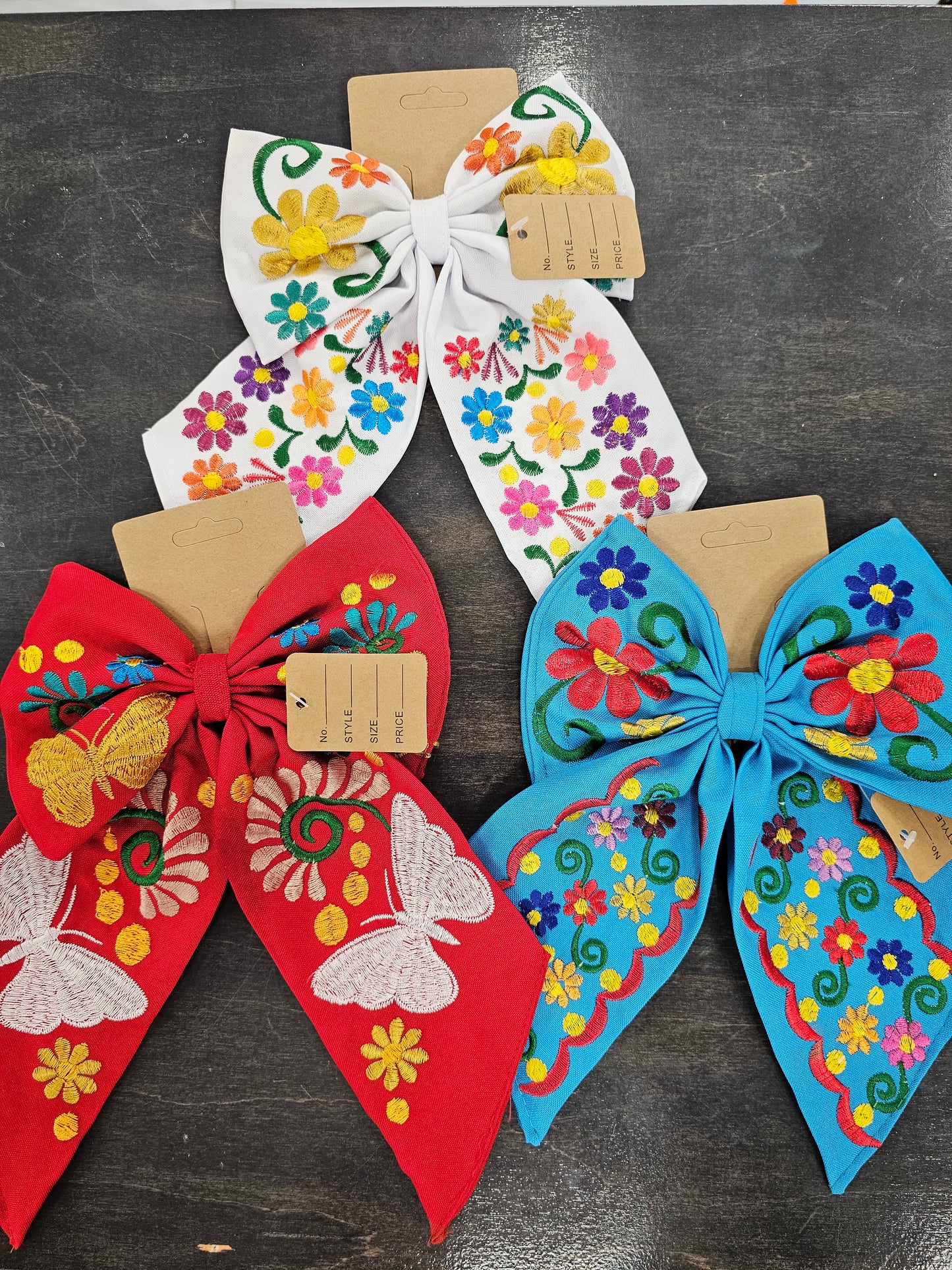 Bow - 1 Silk Med Embroider @amorfashionshop