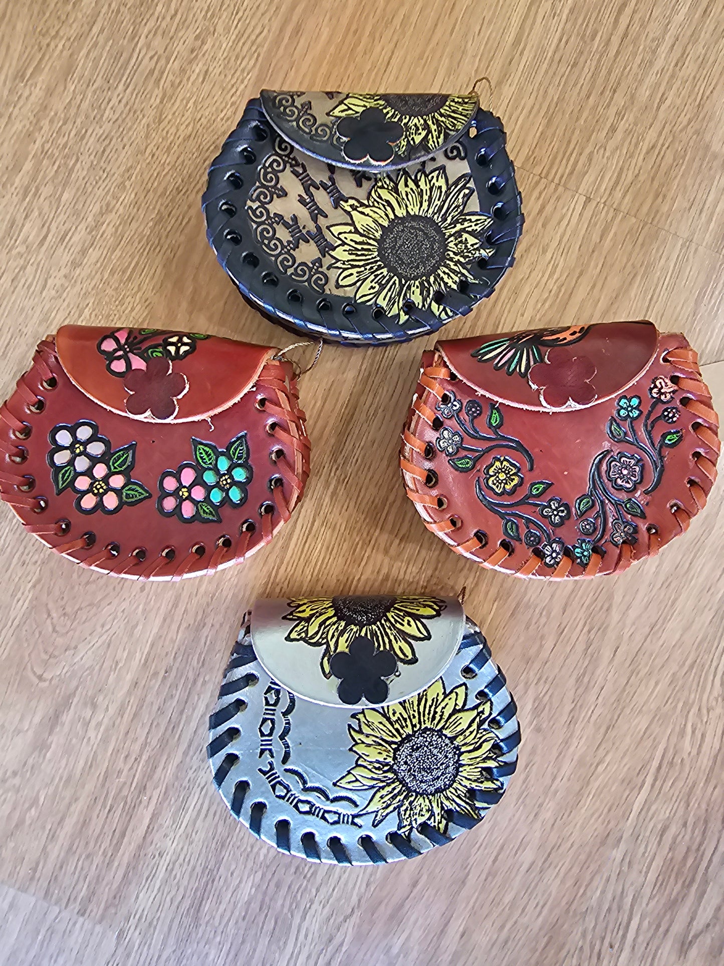 Bag - Leather Hand Painted Bolsita #3 @amorfashionshop