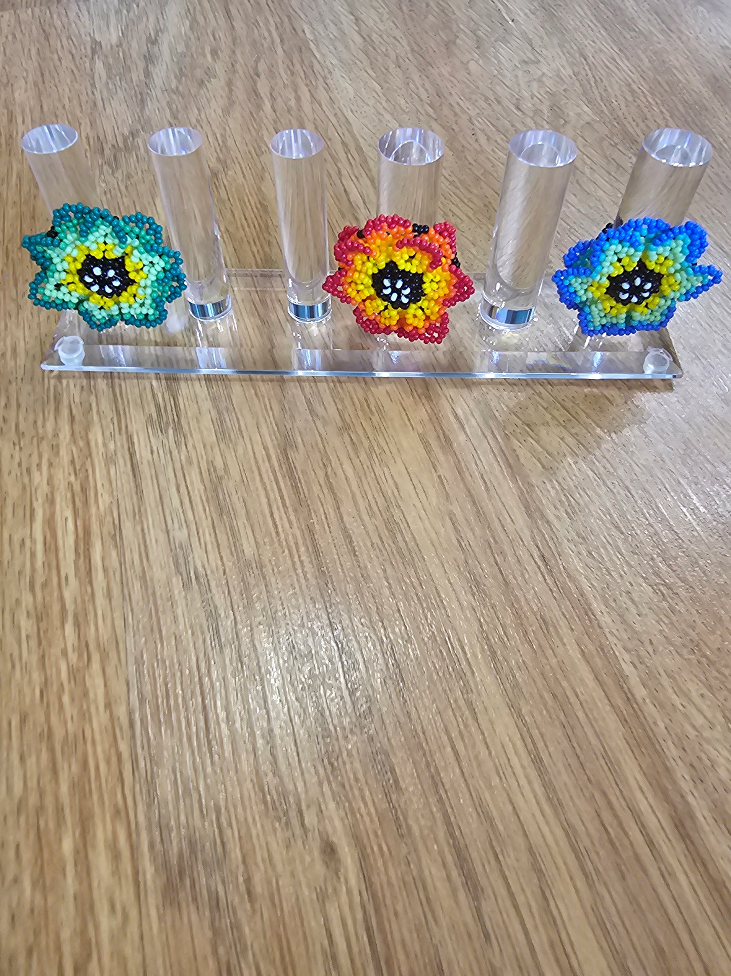 Ring 3 Dimentional Flower Beaded @amorfashionshop