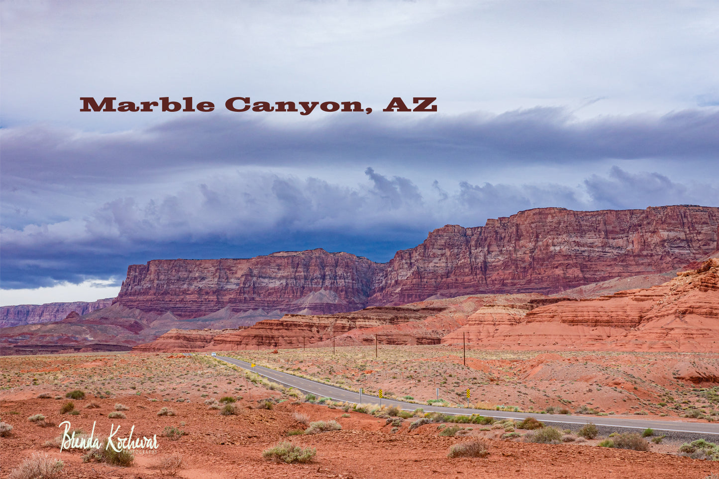 Marble Canyon Photograph on a 6”x4” Mini Canvas