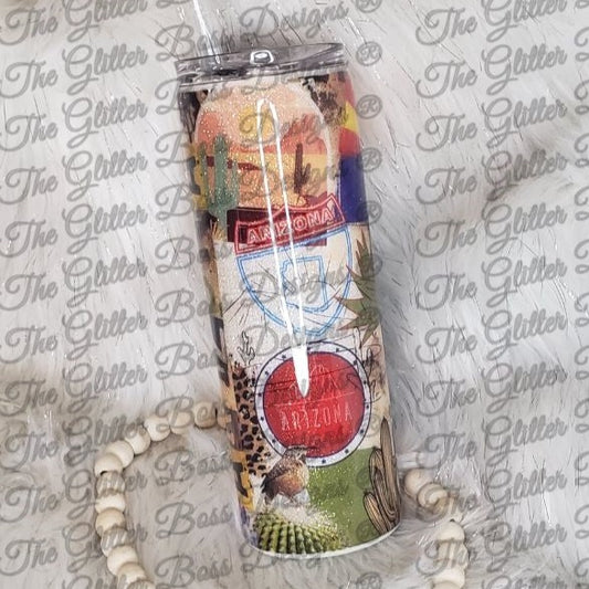 Arizona Life - 20 oz Skinny - Glitter Boss