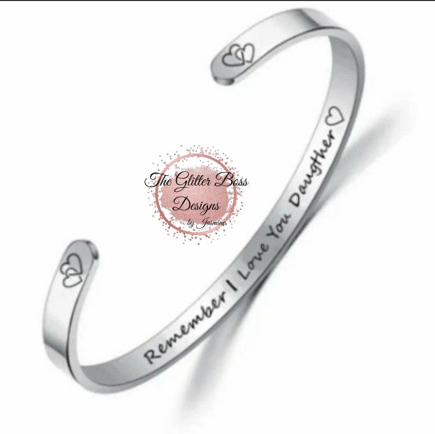 Jewelry Cuff - I<3U Daughter