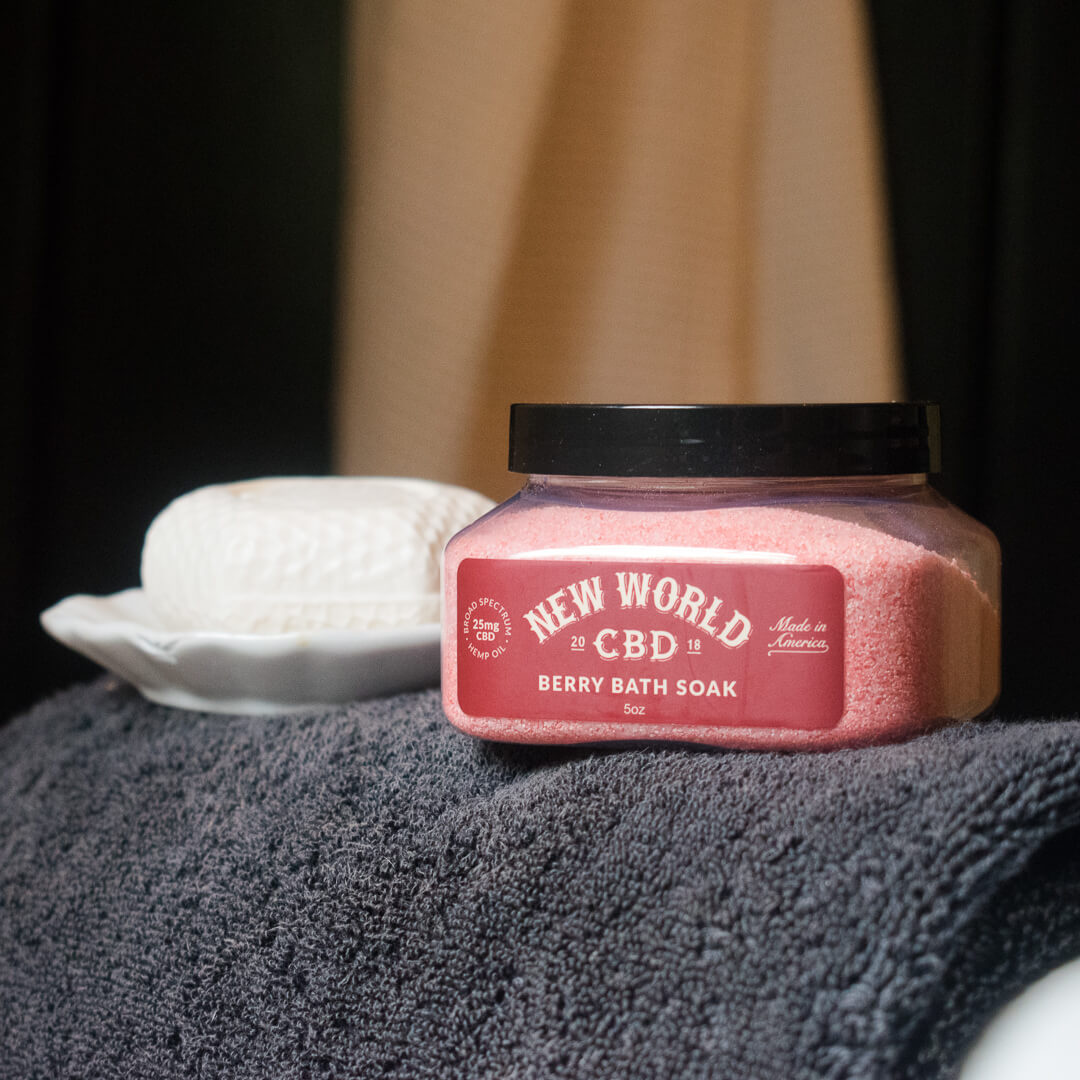 New World CBD Bath Soak - Berry