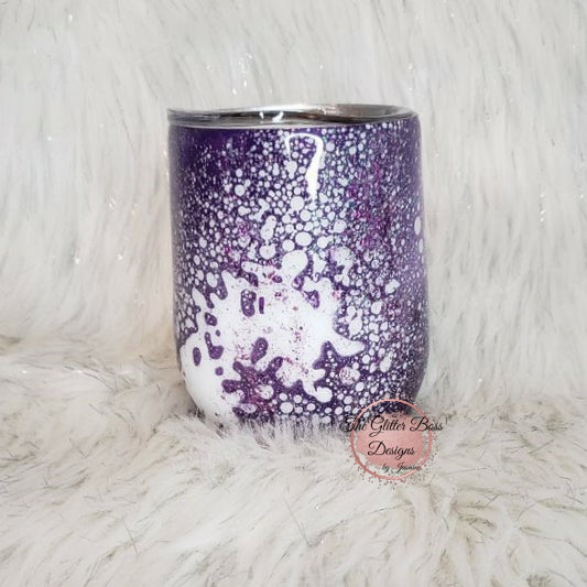 Wife Mom Boss Purple Wine Tumbler