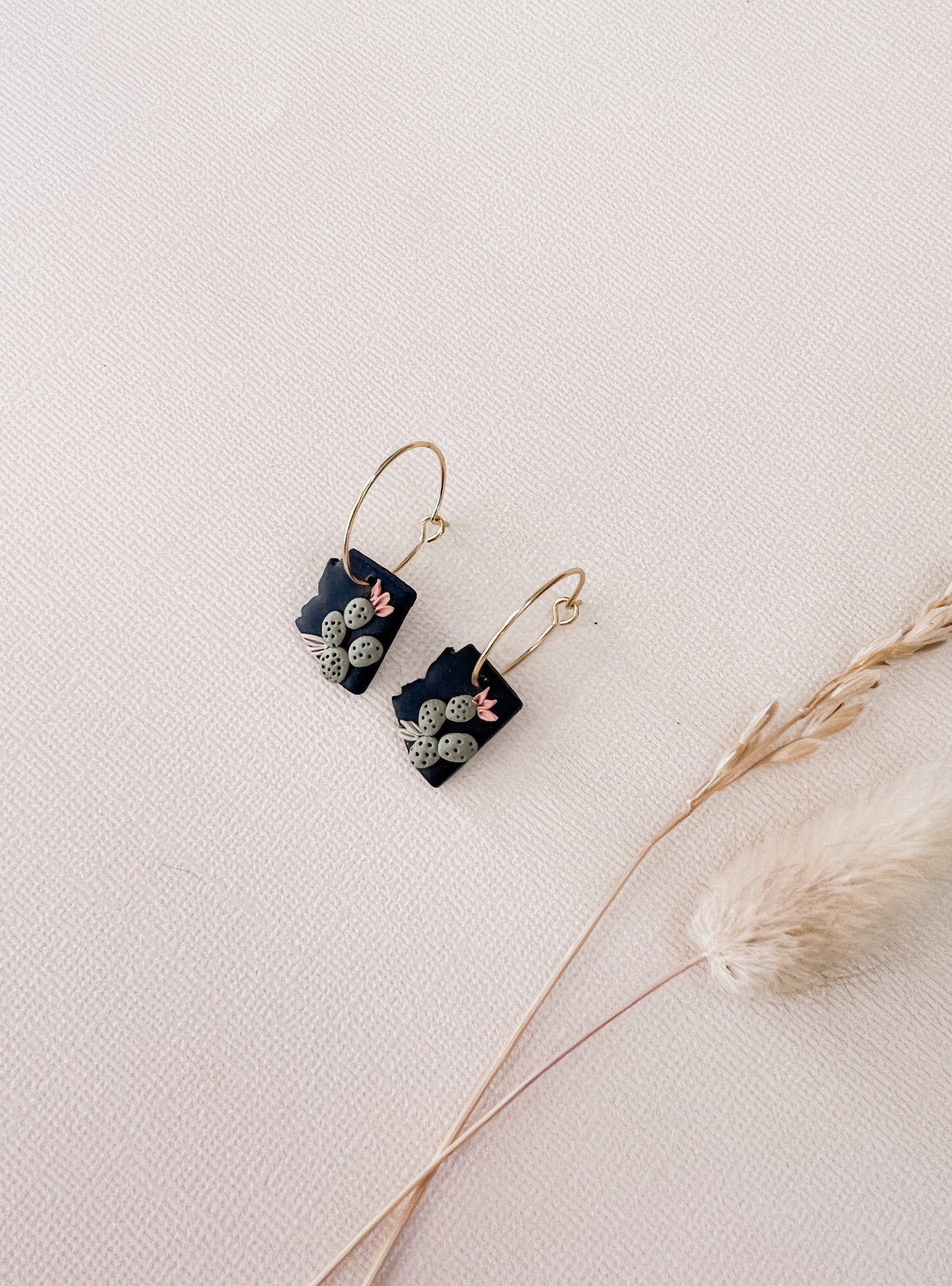 Black Prickly Pear Arizona Hoops - DesertReign