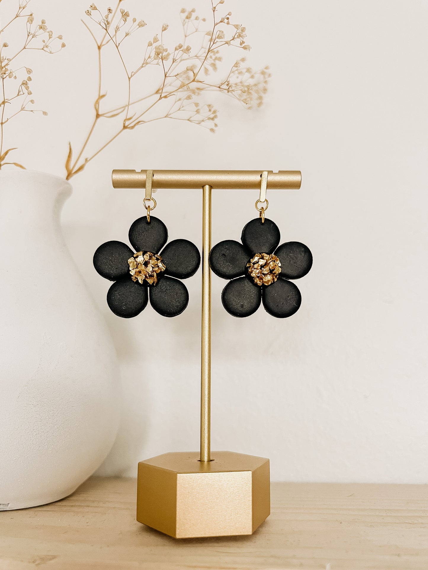 Black Flower Dangles - DesertReign