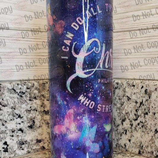 Christ Who Gives Me Strength- 20oz Skinny - GB Designs