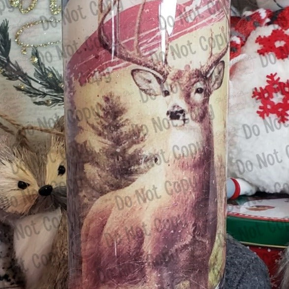 Deer & Flag - 20 oz Skinny  - GB Designs