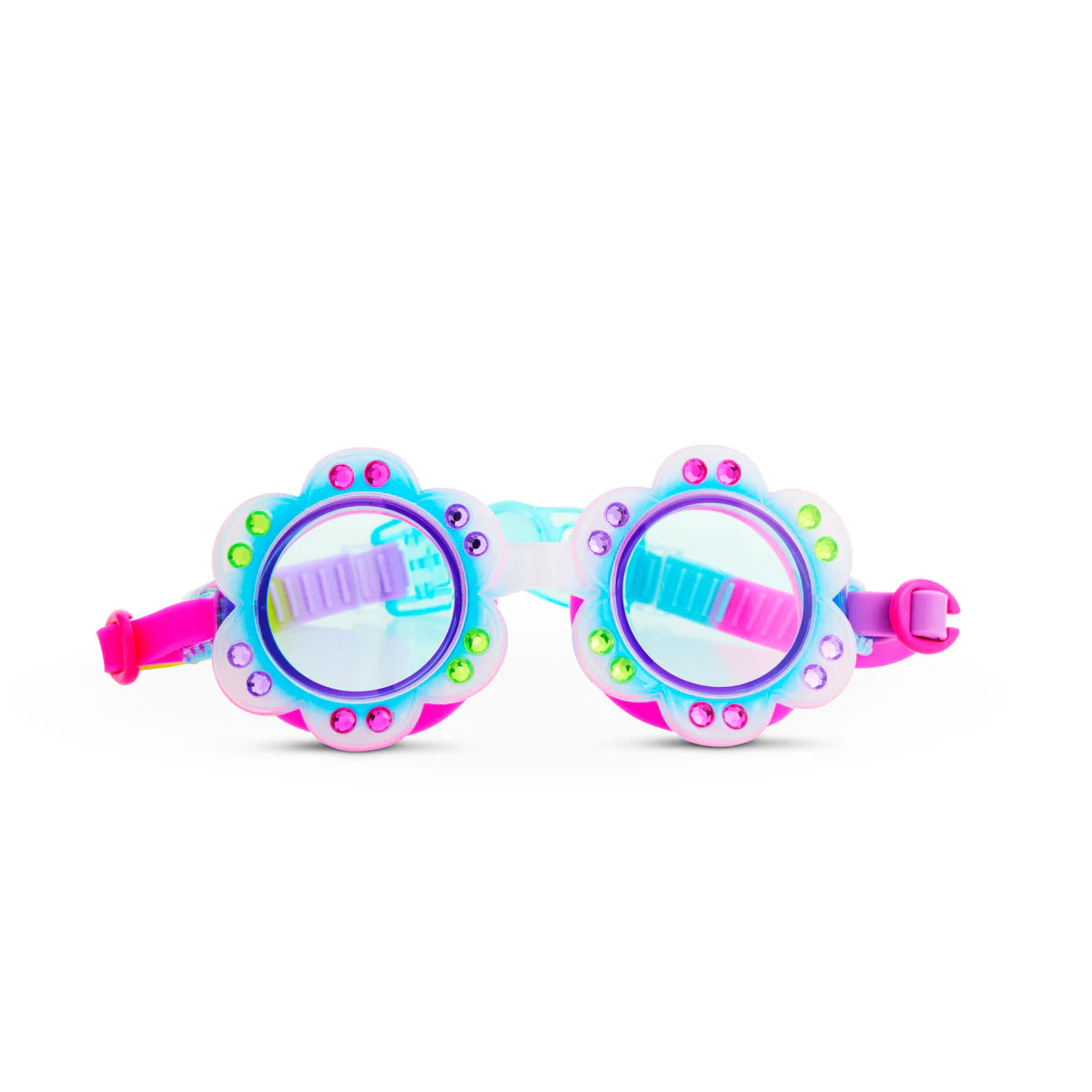 Bling2o Petals Blossom Blue Swim Googles - Sweet & Sassy