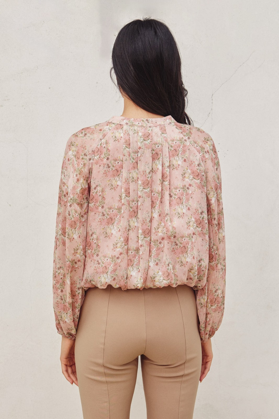 Rosewater Blush Blouse - Made in Chic