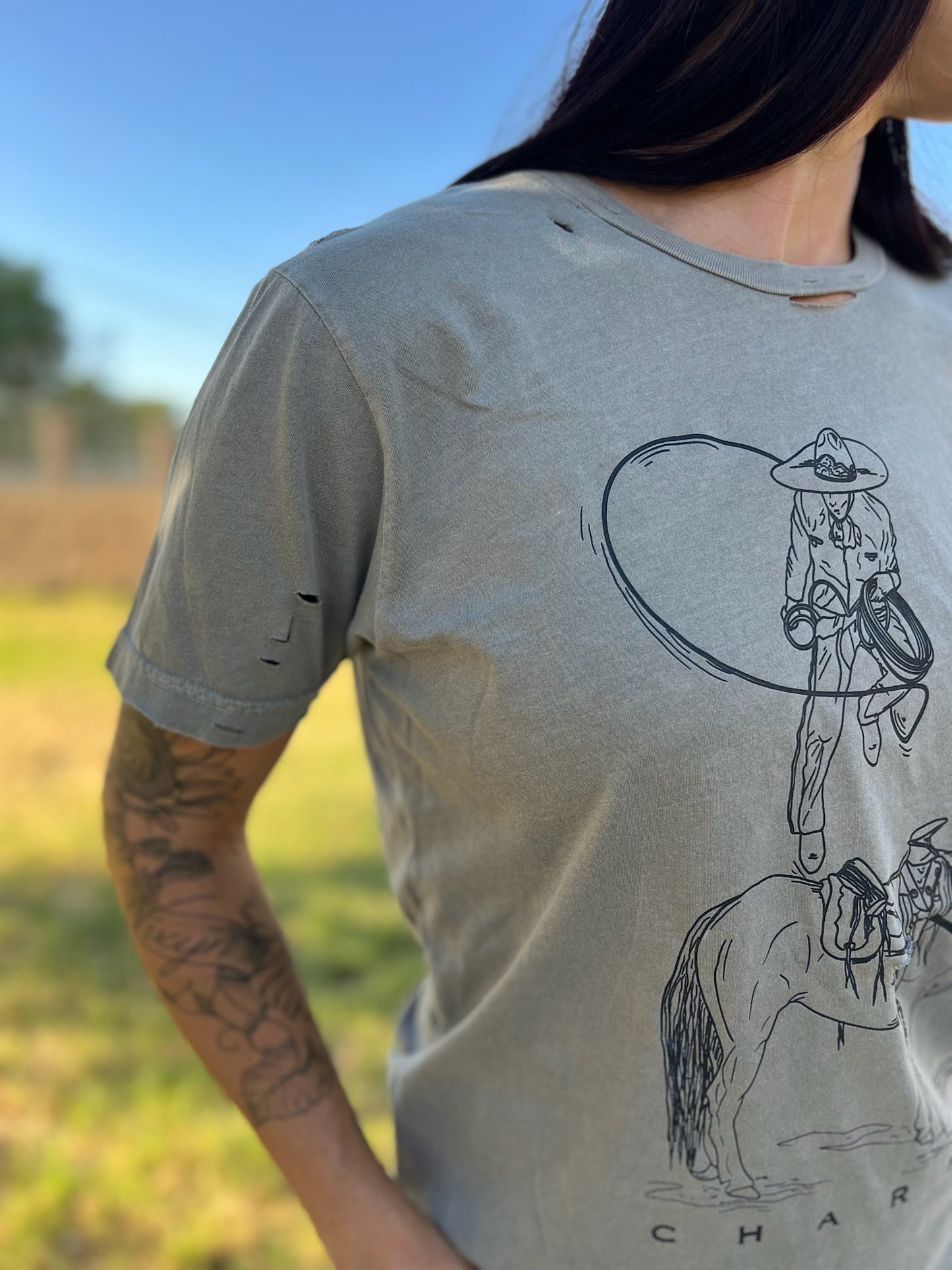 Charro Distressed Tee