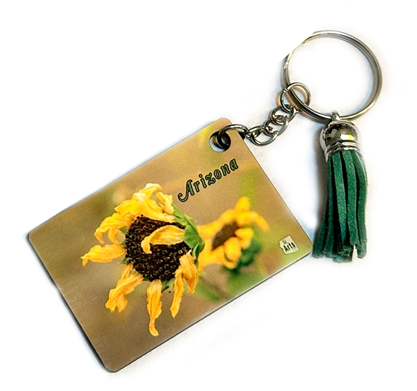 Wavy Sunflower Keychain