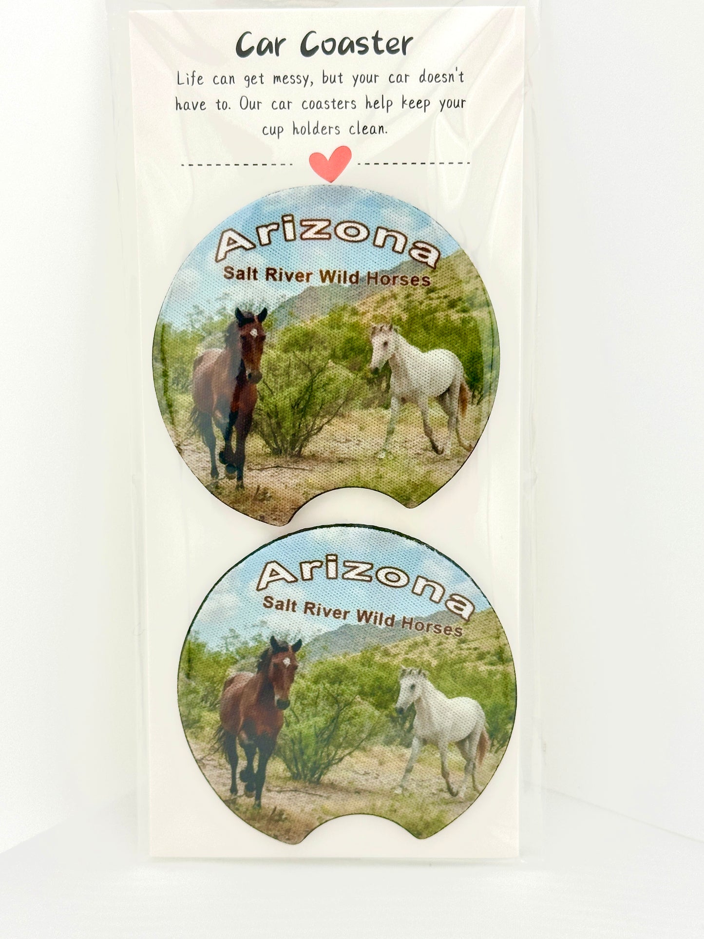 Salt River Wild Horses Car Coasters