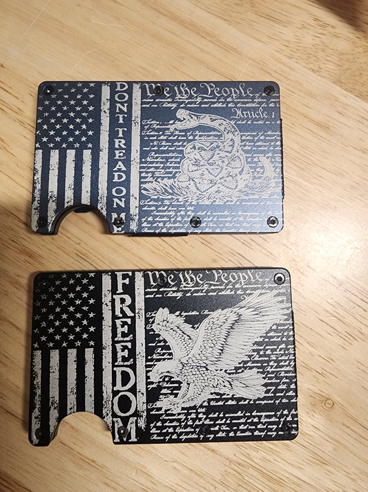 Dudes Engraved Metal Wallet