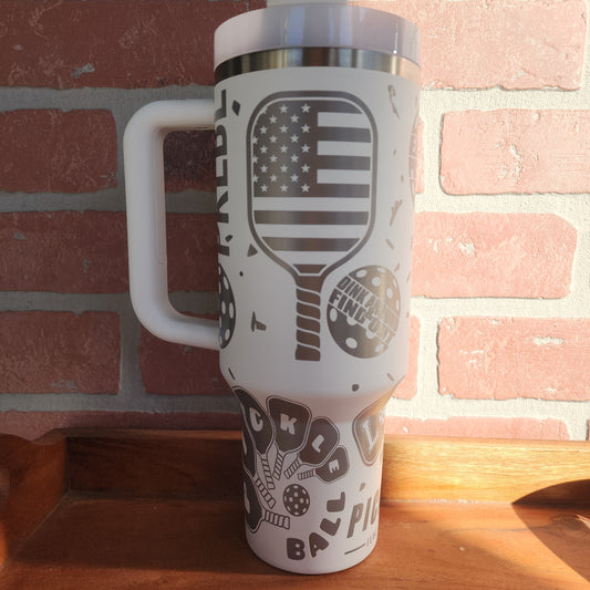 40 Oz Engraved Pickball