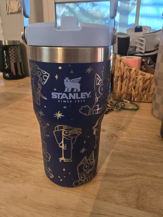 20 OZ Engraved Ice Flow Doggy