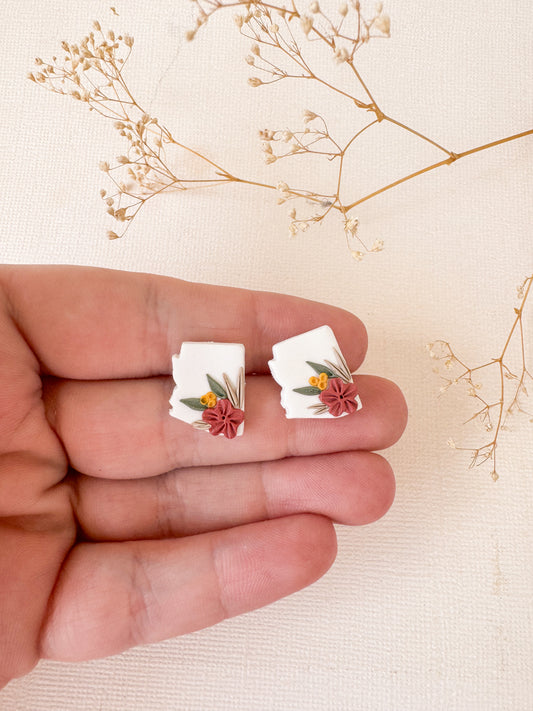Floral Az Studs- DesertReign