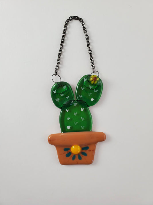 Suncatcher - Mini Prickly Pear in Pot