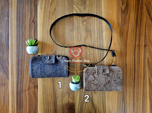 Mexican Leather Cross Body Wallet @amorfashionshop
