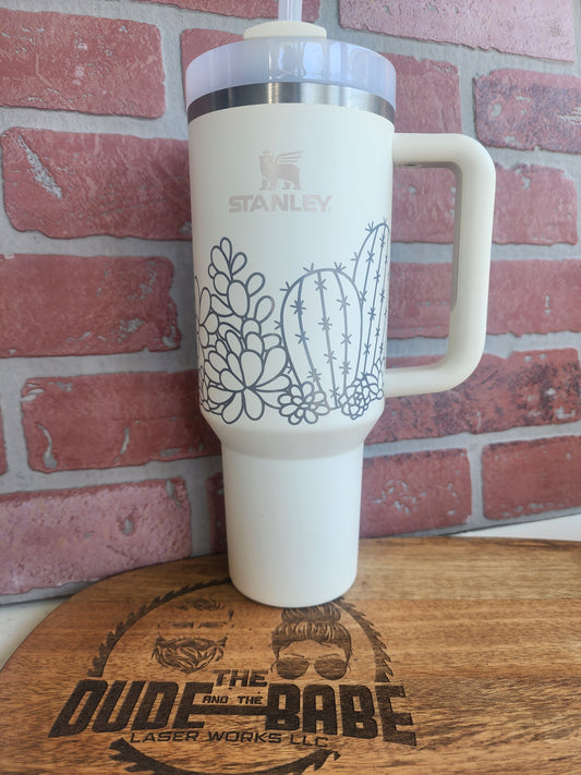 40 OZ Engraved Stanley (OG Cactus)