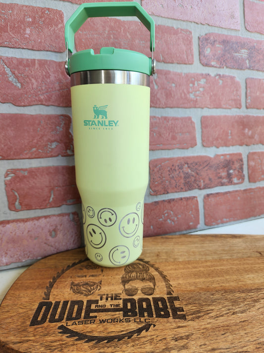 30 OZ Engraved Smiley