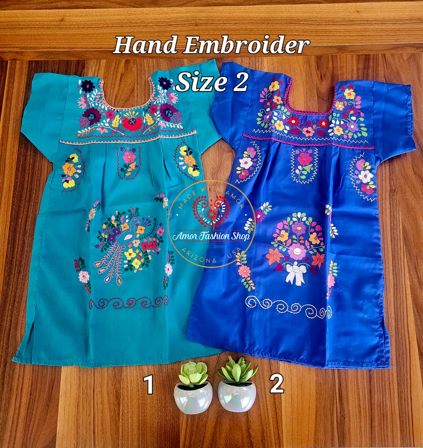 Colorful Embroider Dresses @amorfashionshop