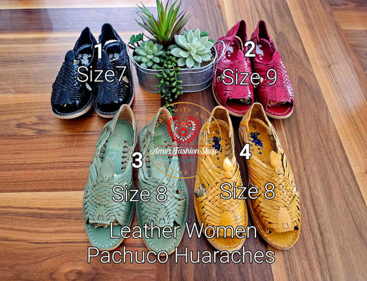 Leather Pachuco Ladies Huaraches @amorfashionshop