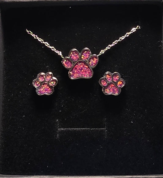 Jewlery Set-Paw Print