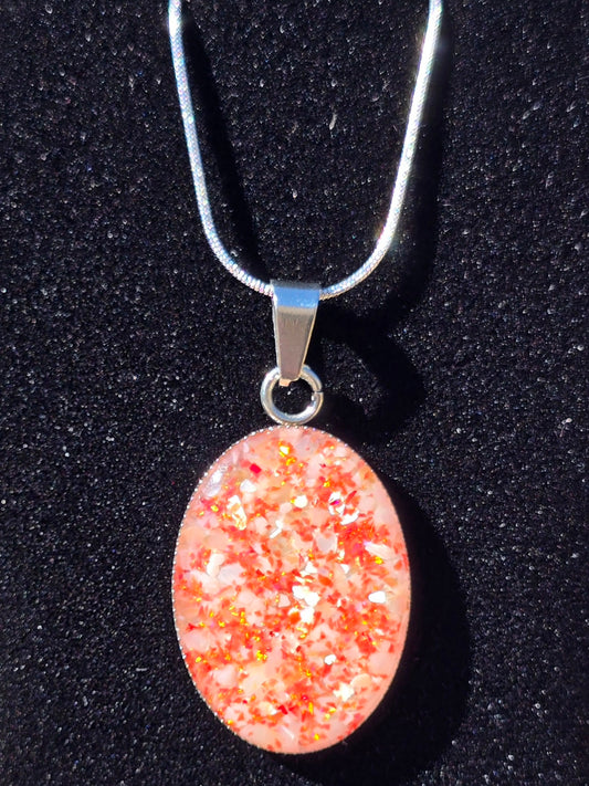 ACR-Oval-St/Op-Necklace