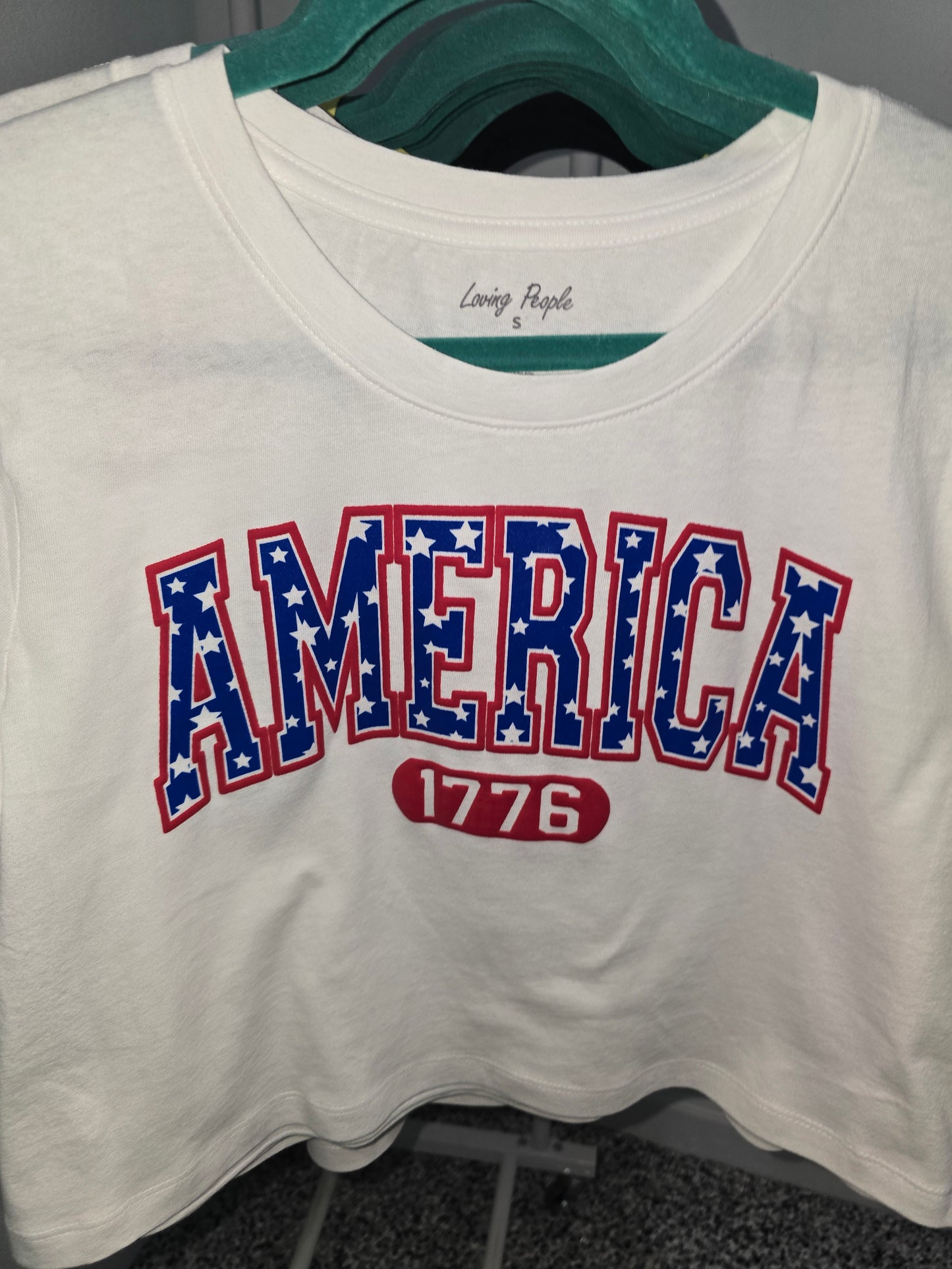 America 1776 Racer Back Tank Top