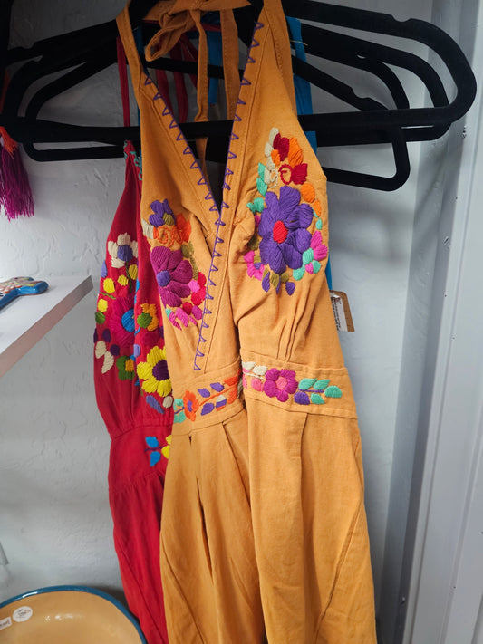 Dress - Halter Hand Embroidered @amorfashionshop