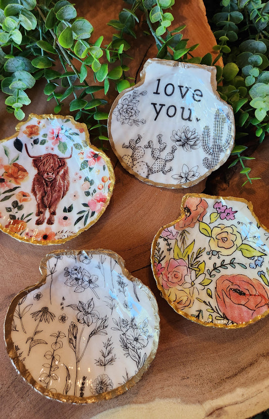 Scallop Shell Trinket Dishes - The Laser Canvas