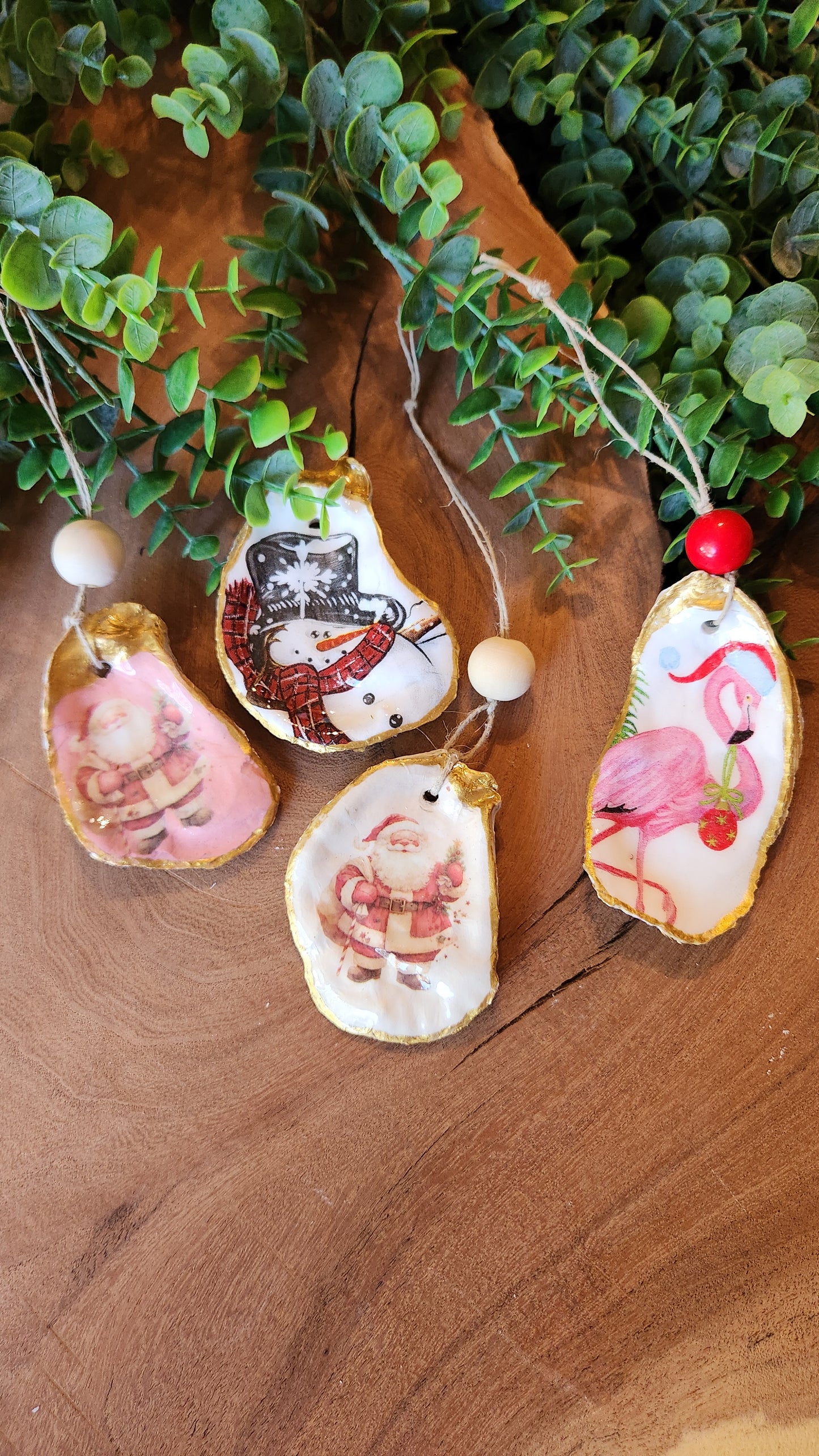 Oyster Shell Ornaments - The Laser Canvas