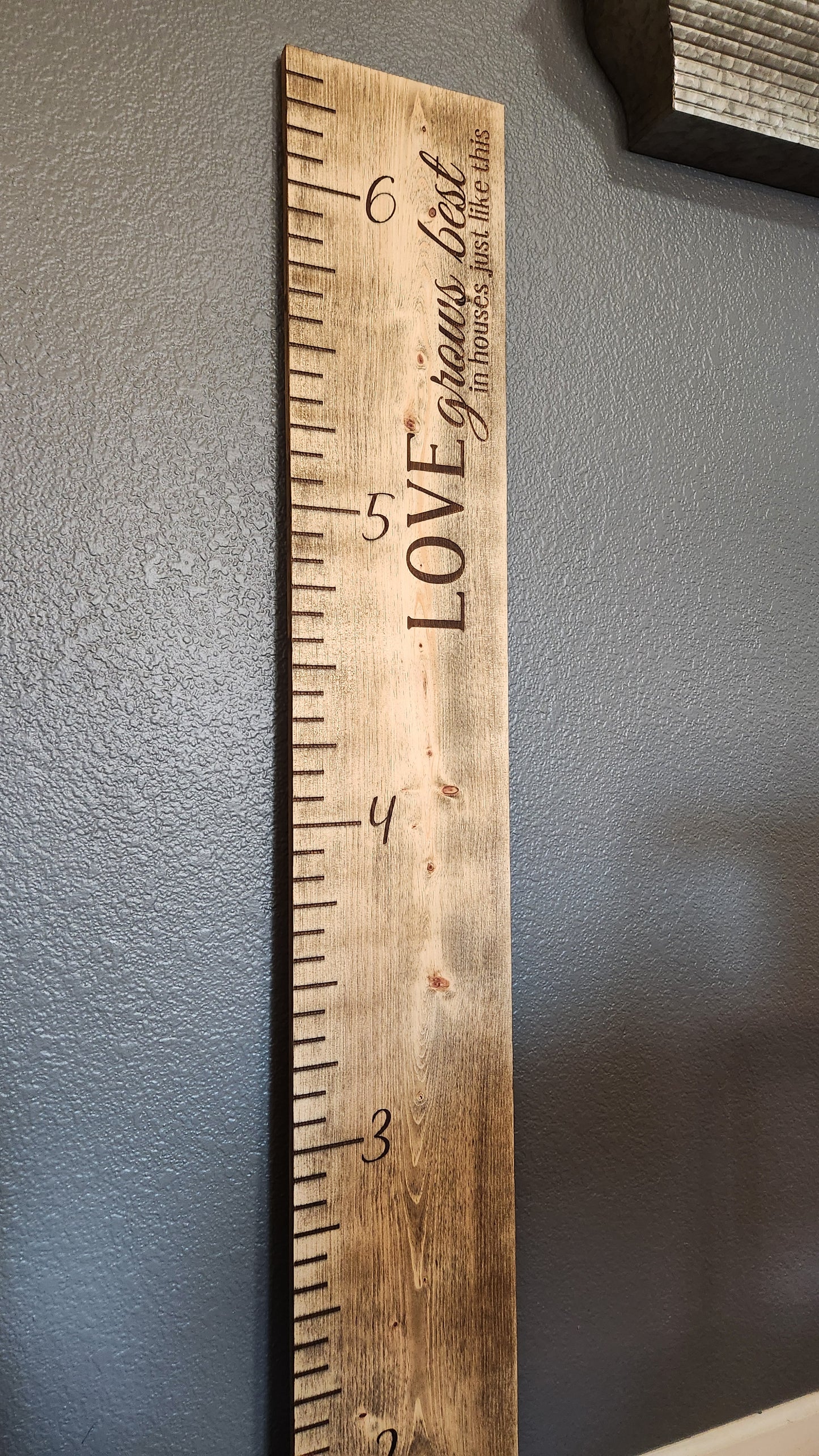 Wooden Growth Chart - The Laser Canvas