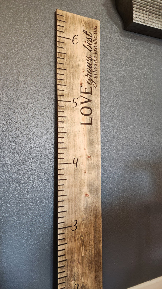 Wooden Growth Chart - The Laser Canvas