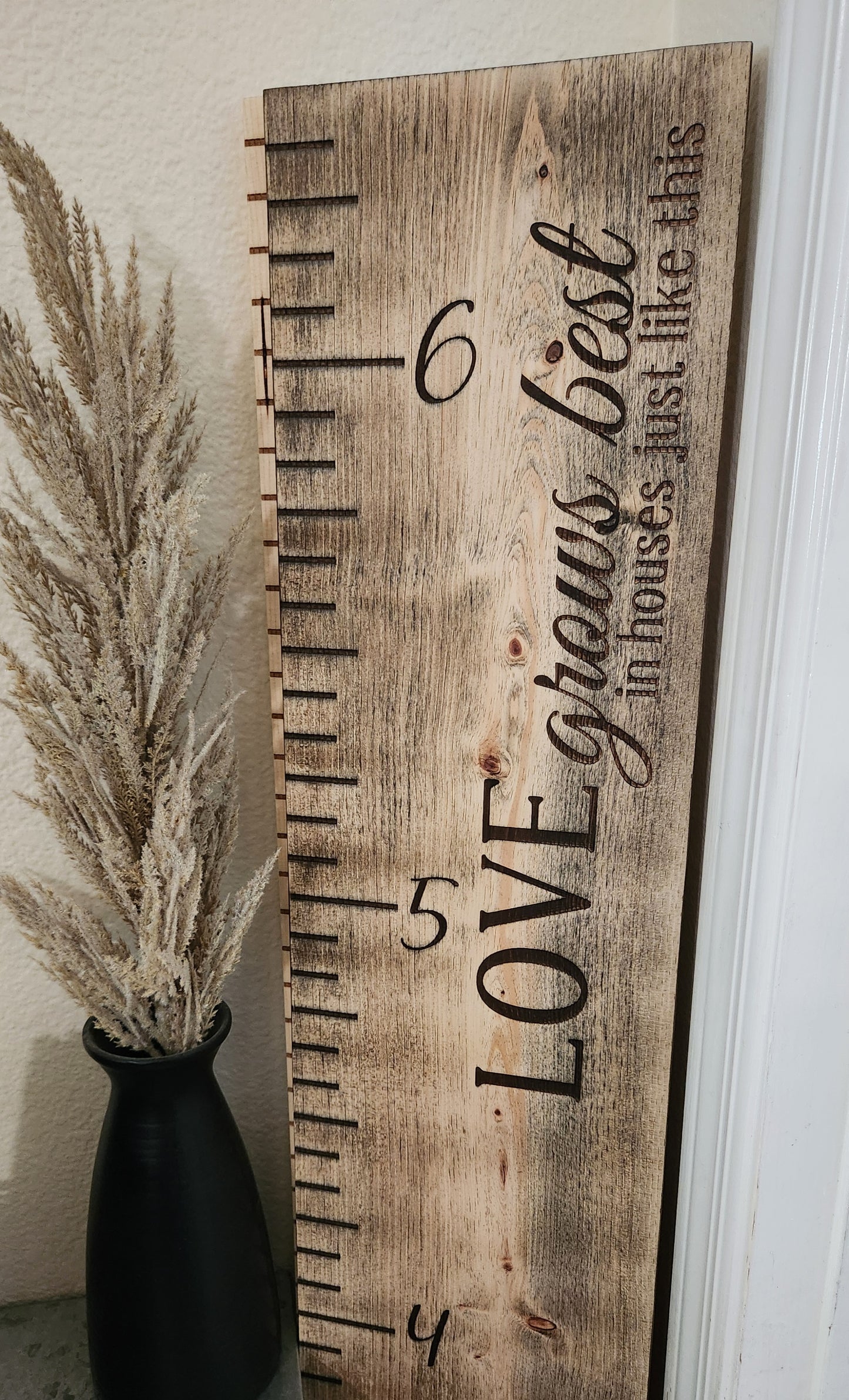 Wooden Growth Chart - The Laser Canvas